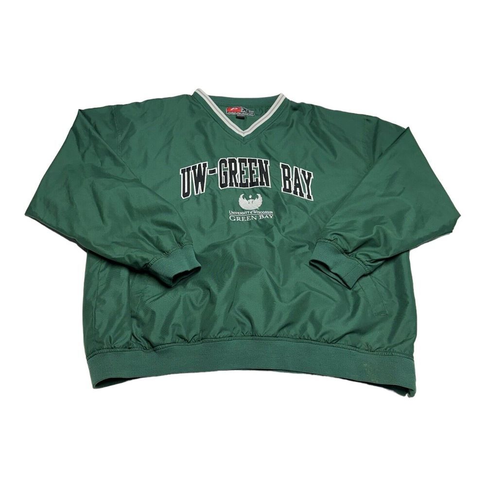 Vintage Pro Player UWGB Wisconsin Green-Bay Phoenix‎ Jacket Men's XL Pullover